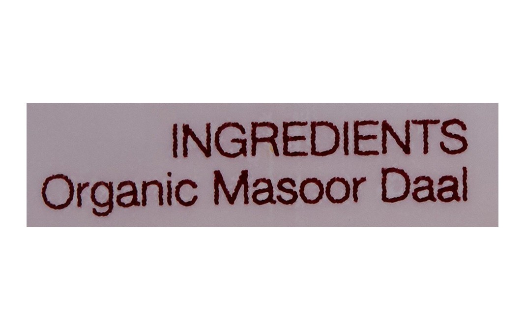 Pure & Sure Organic Masoor Daal    Pack  500 grams